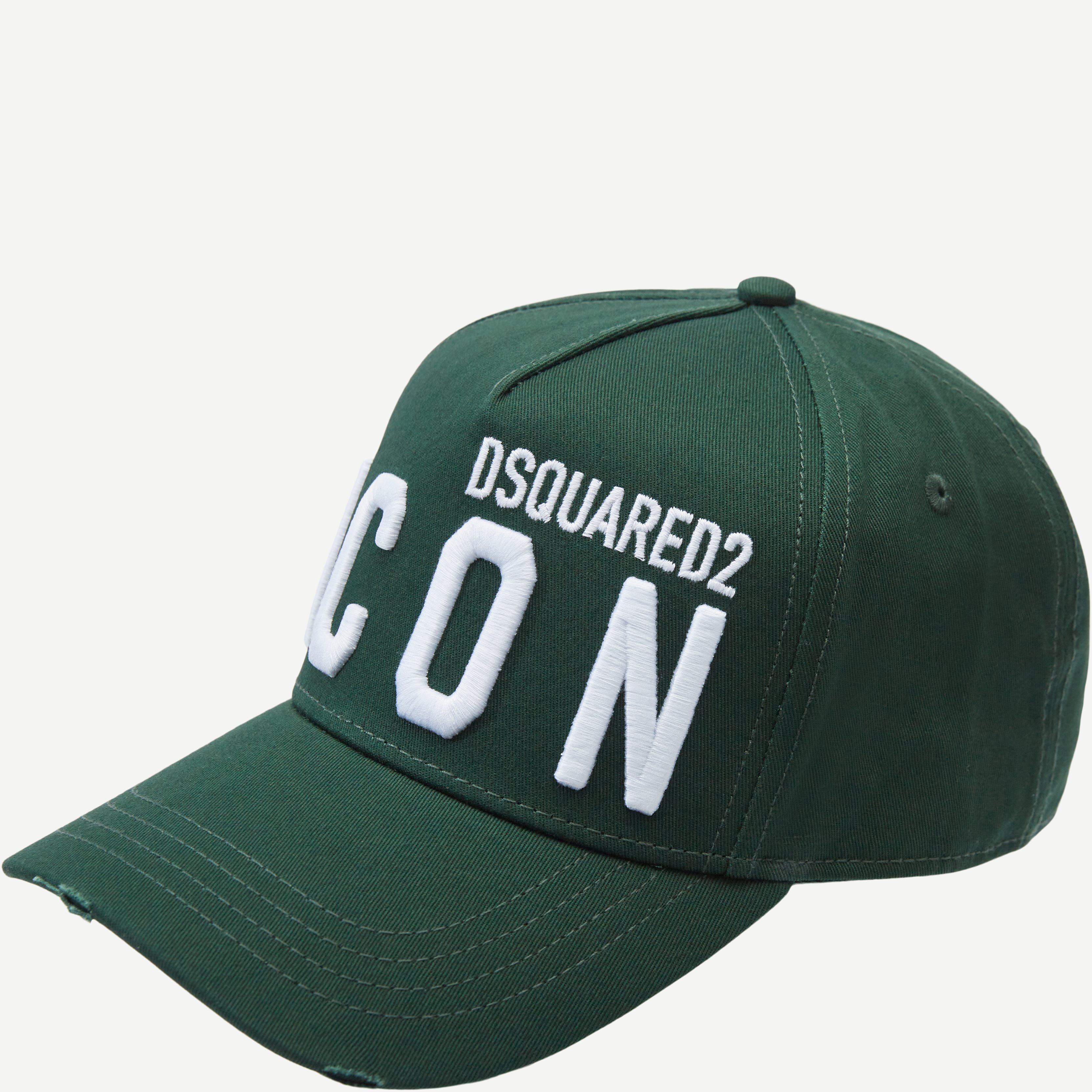 Embroidered Icon Baseball Cap - Caps - Grøn