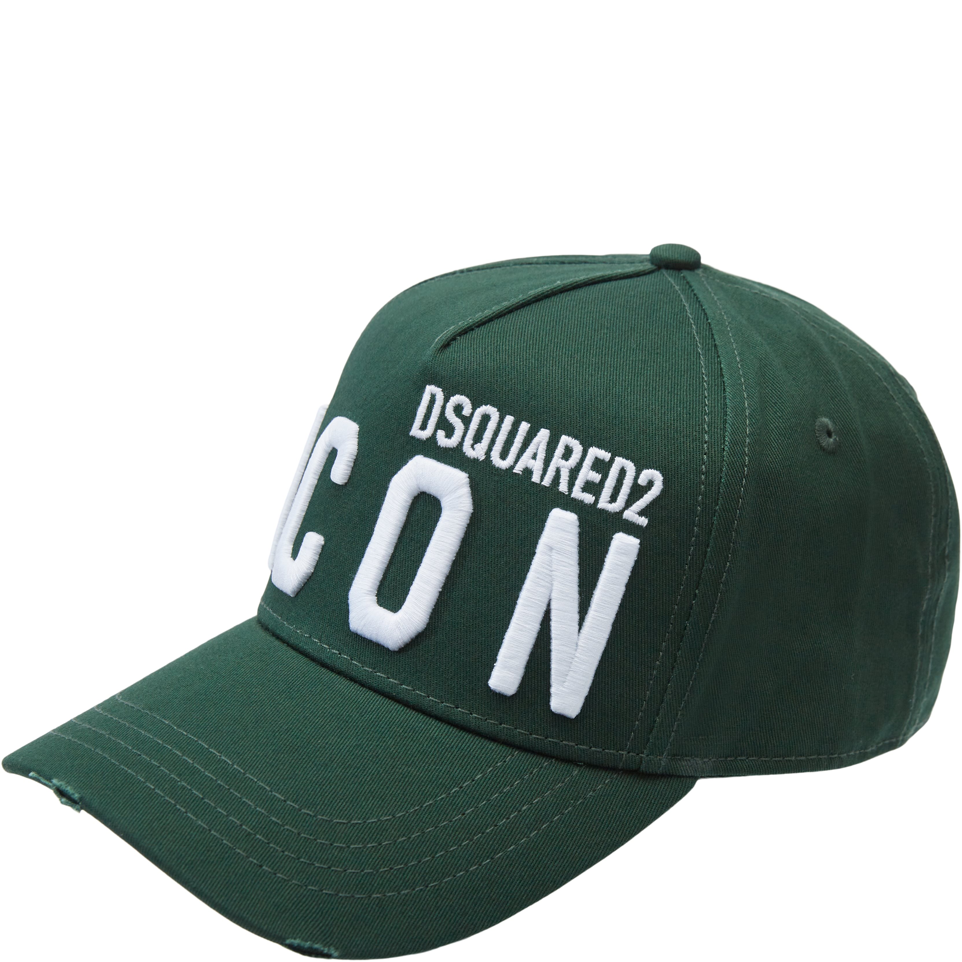 Embroidered Icon Baseball Cap - Huer - Grøn