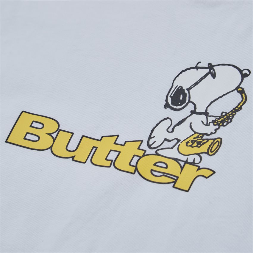 Butter Goods T-shirts JAZZ LOG TEE HVID