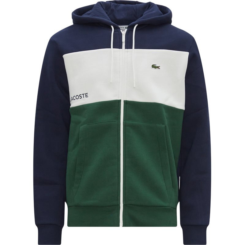 Lacoste - Colour-Block Zip Hooded Sweatshirt