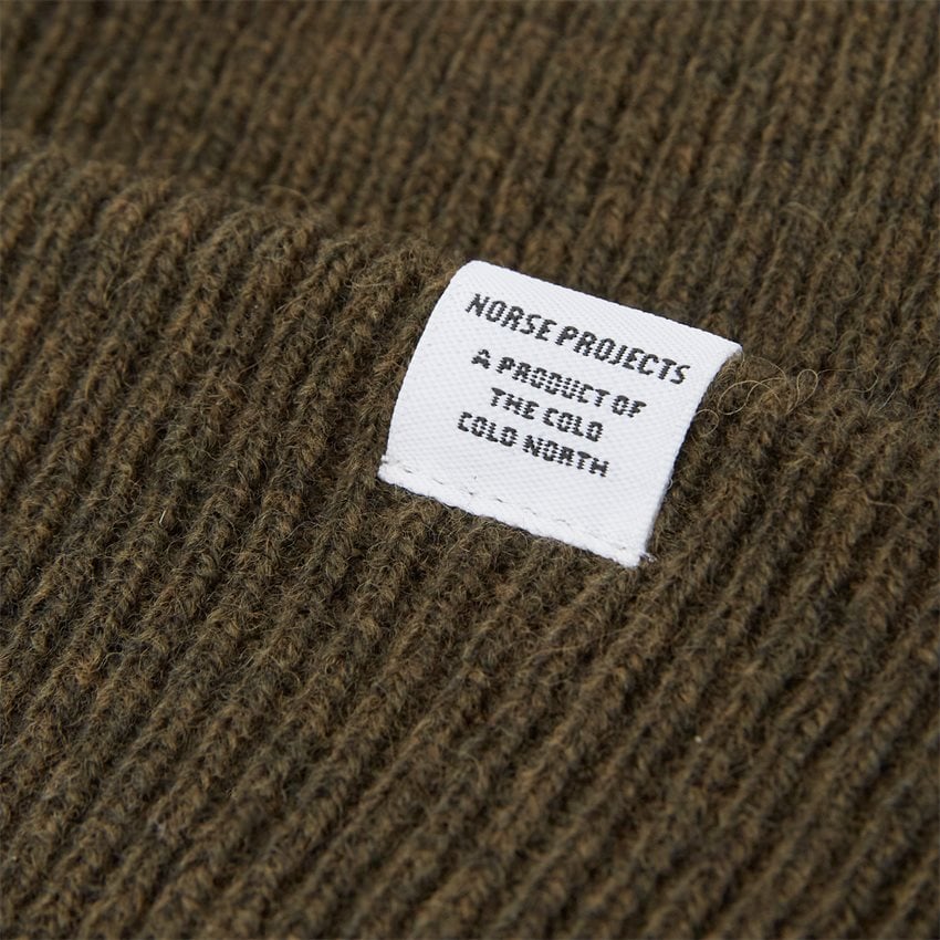 Norse Projects Caps NORSE BEANIE OLIVEN