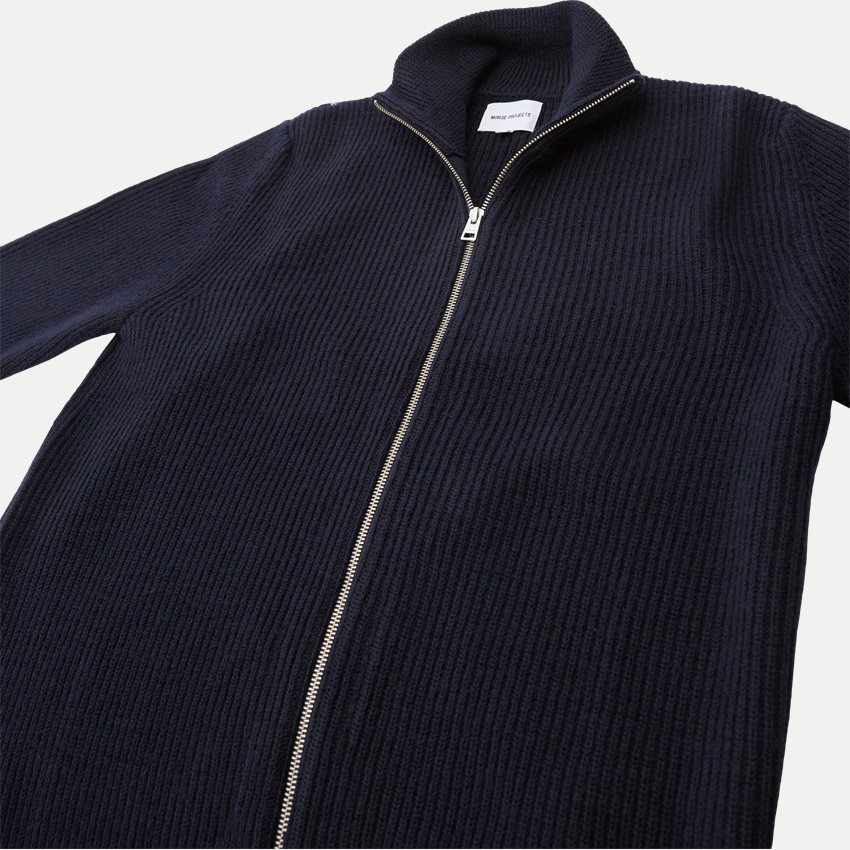 Norse Projects Stickat HAGEN COTTON WOOL NAVY