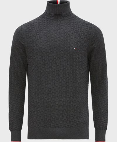 Tommy Hilfiger Knitwear 29109 EXAGGERATED STRUCTURE R Grey
