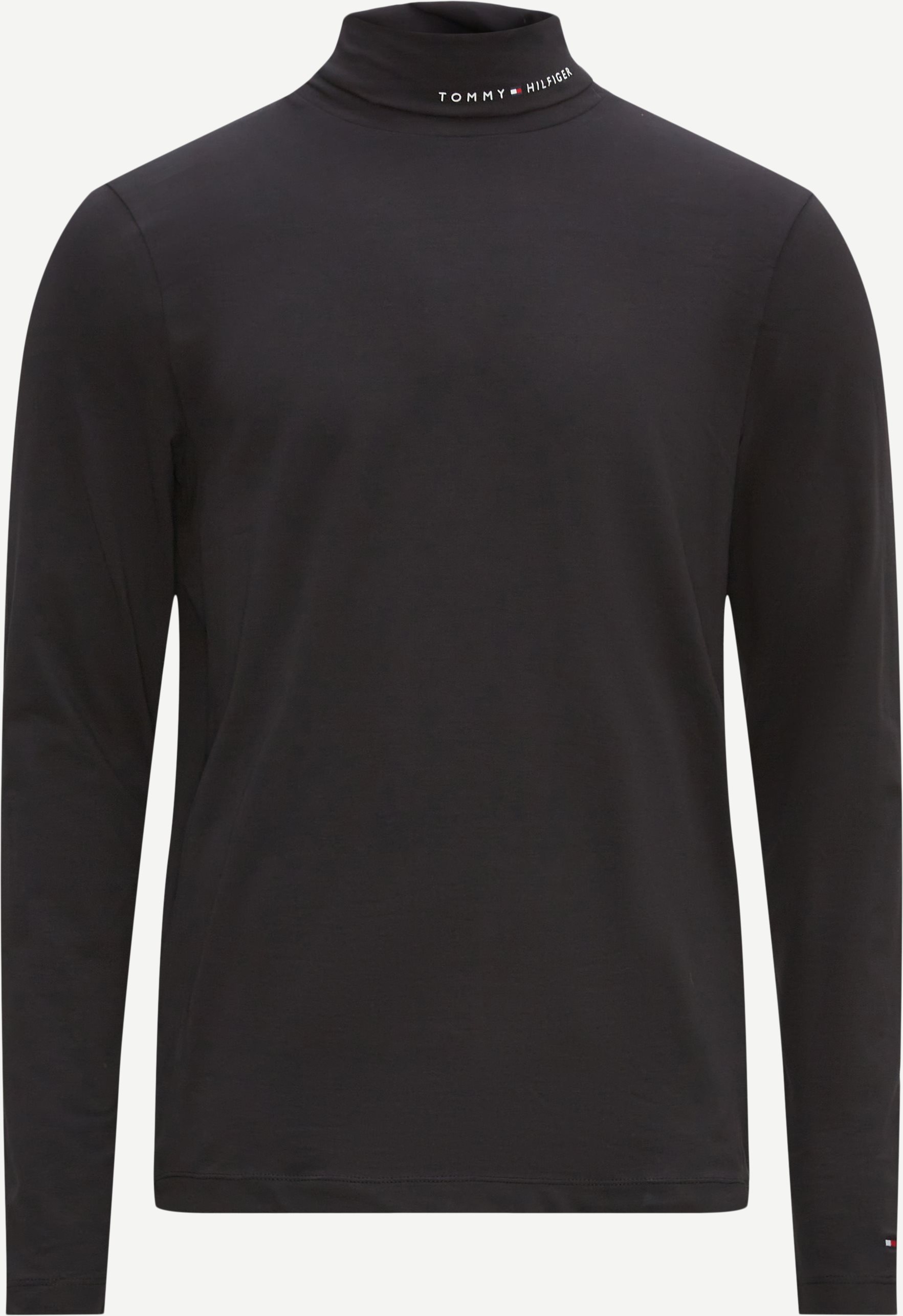 Tommy Hilfiger T-shirts 28787 ROLL NECK TOMMY LOGO LS Black