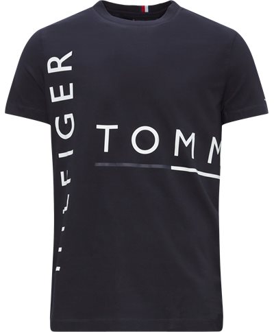 Tommy Hilfiger T-shirts 28786 GRAPHIC OFF PLACEMENT TEE Blå