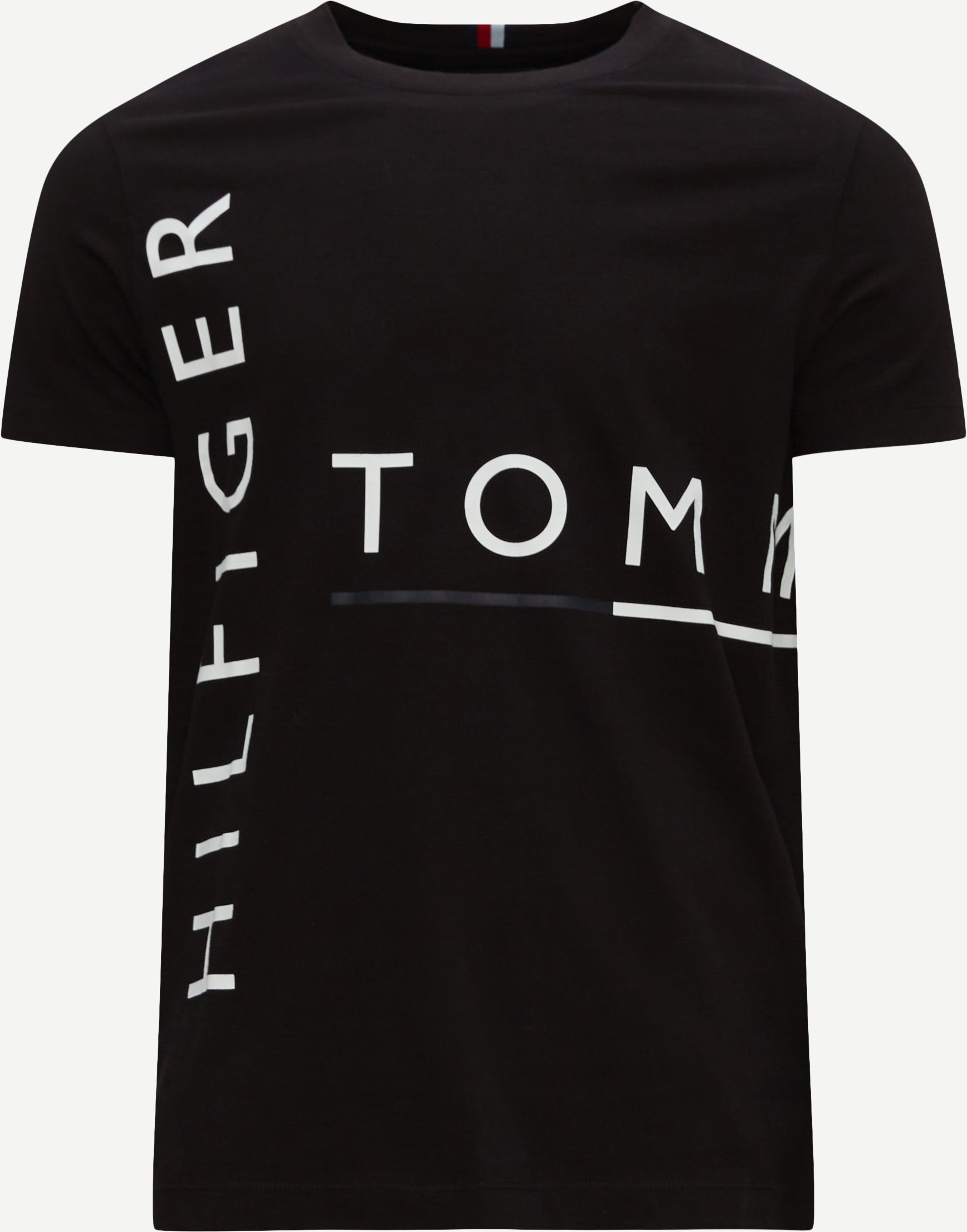 Tommy Hilfiger T-shirts 28786 GRAPHIC OFF PLACEMENT TEE Sort