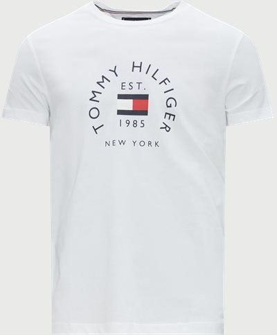 Tommy Hilfiger T-shirts 27909 HILFIGER FLAG ARCH TEE White