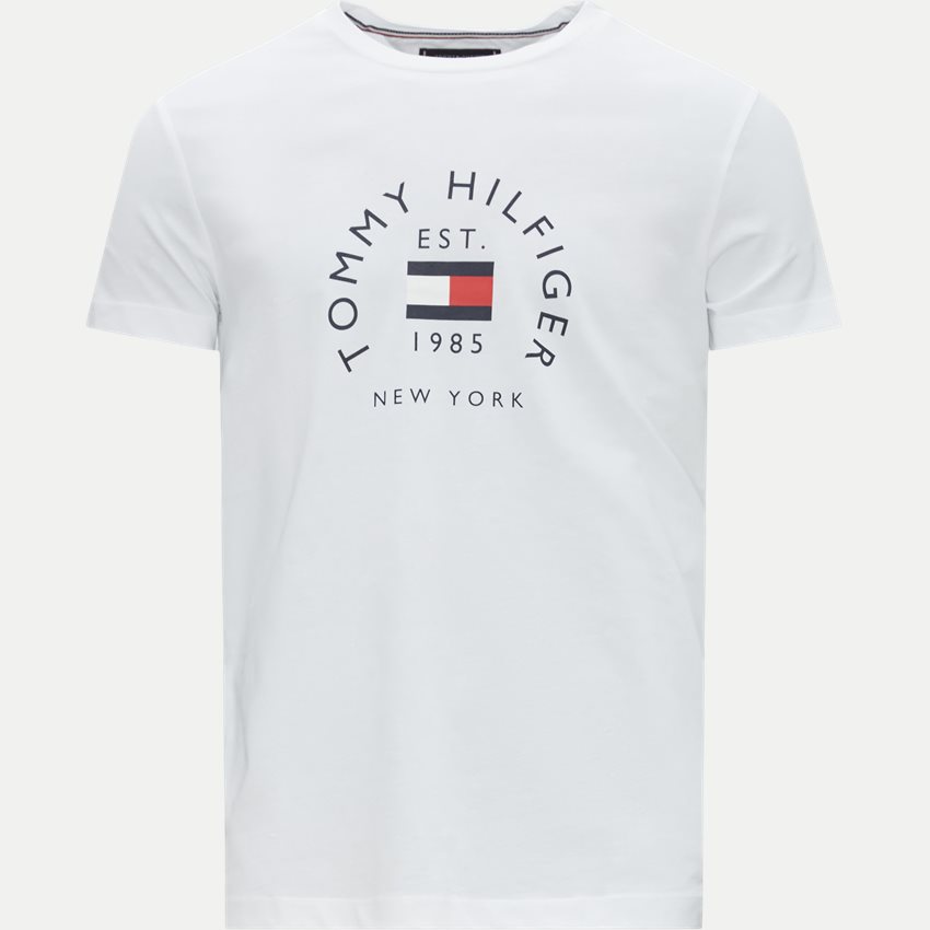 Tommy Hilfiger T-shirts 27909 HILFIGER FLAG ARCH TEE HVID
