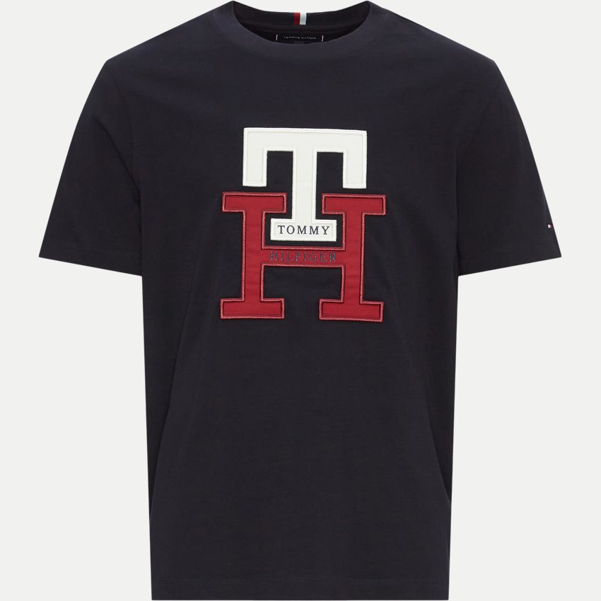 28230 LUX MONOGRAM TEE T-shirts NAVY from Tommy Hilfiger 74 EUR