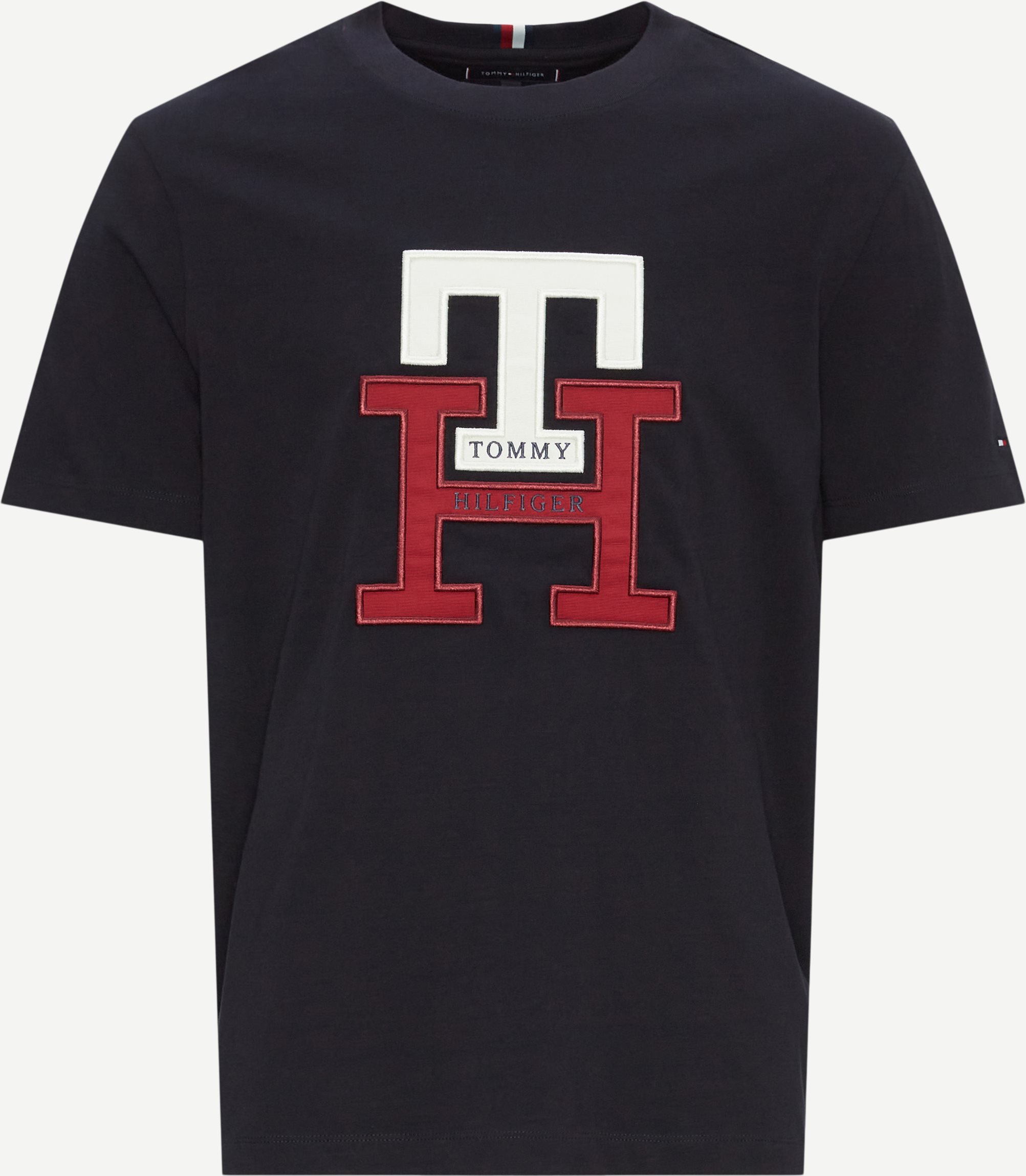 Tommy Hilfiger T-shirts 28230 LUX MONOGRAM TEE Blå