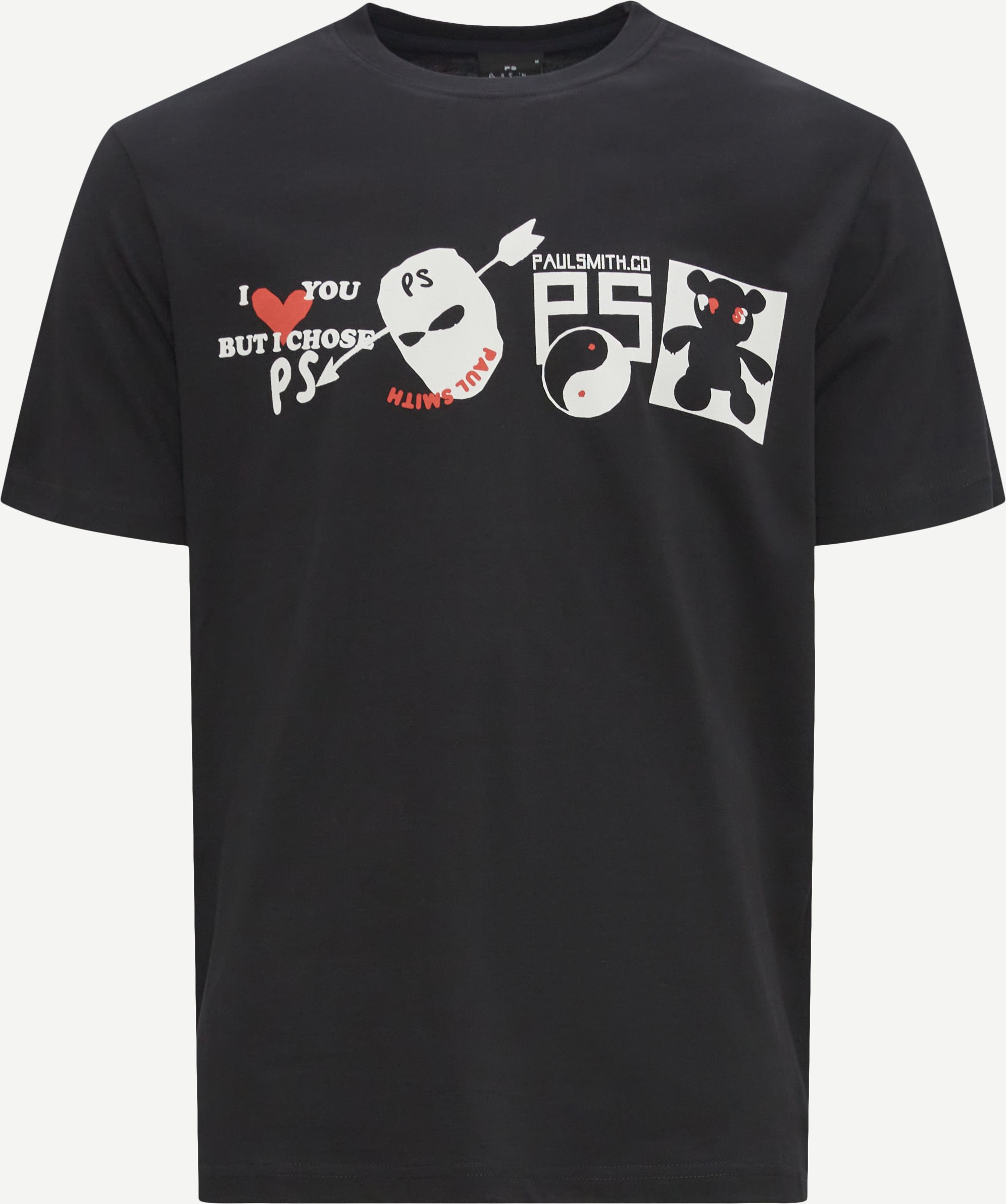 PS Paul Smith T-shirts 011R-JP3515 I CHOSE PS Black