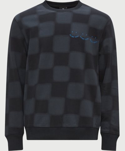 PS Paul Smith Sweatshirts 668UE-J21667 HAPPY 3 IN A ROW Black