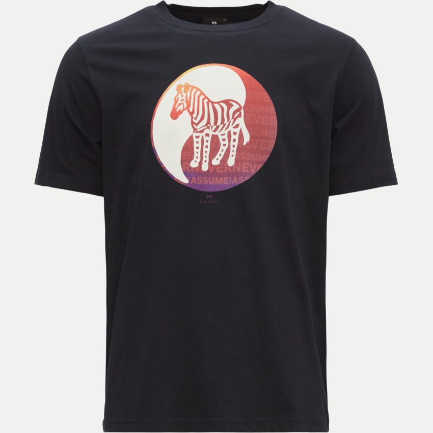 PS Paul Smith T-shirts 011R-JP3507 49 ZEBRA YINGYANG NAVY