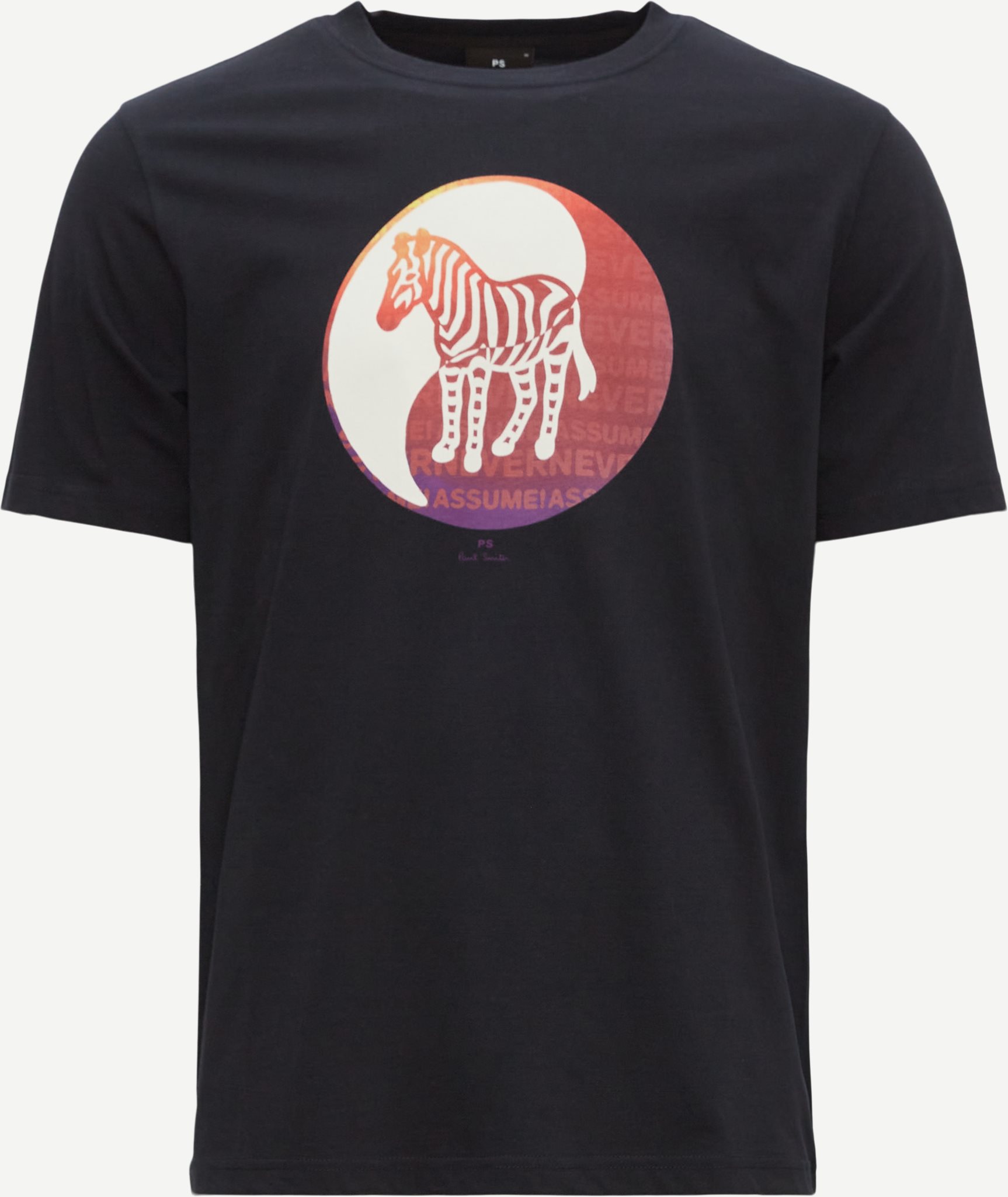 PS Paul Smith T-shirts 011R-JP3507 49 ZEBRA YINGYANG Blå