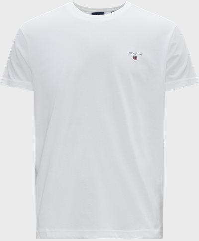 Gant T-shirts ORIGINAL SS T-SHIRT 234100. Vit