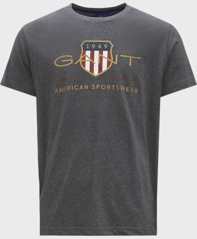 Gant T-shirts D2. ARCHIVE SHIELD SS T-SHIRT 2003099 Grey