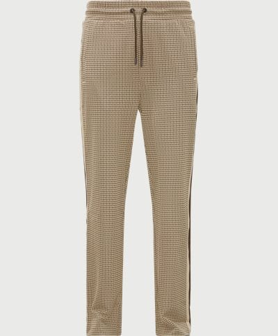Gant Trousers D1. HOUNDSTOOTH TRACKSUIT TROUSER 2069004 Brown