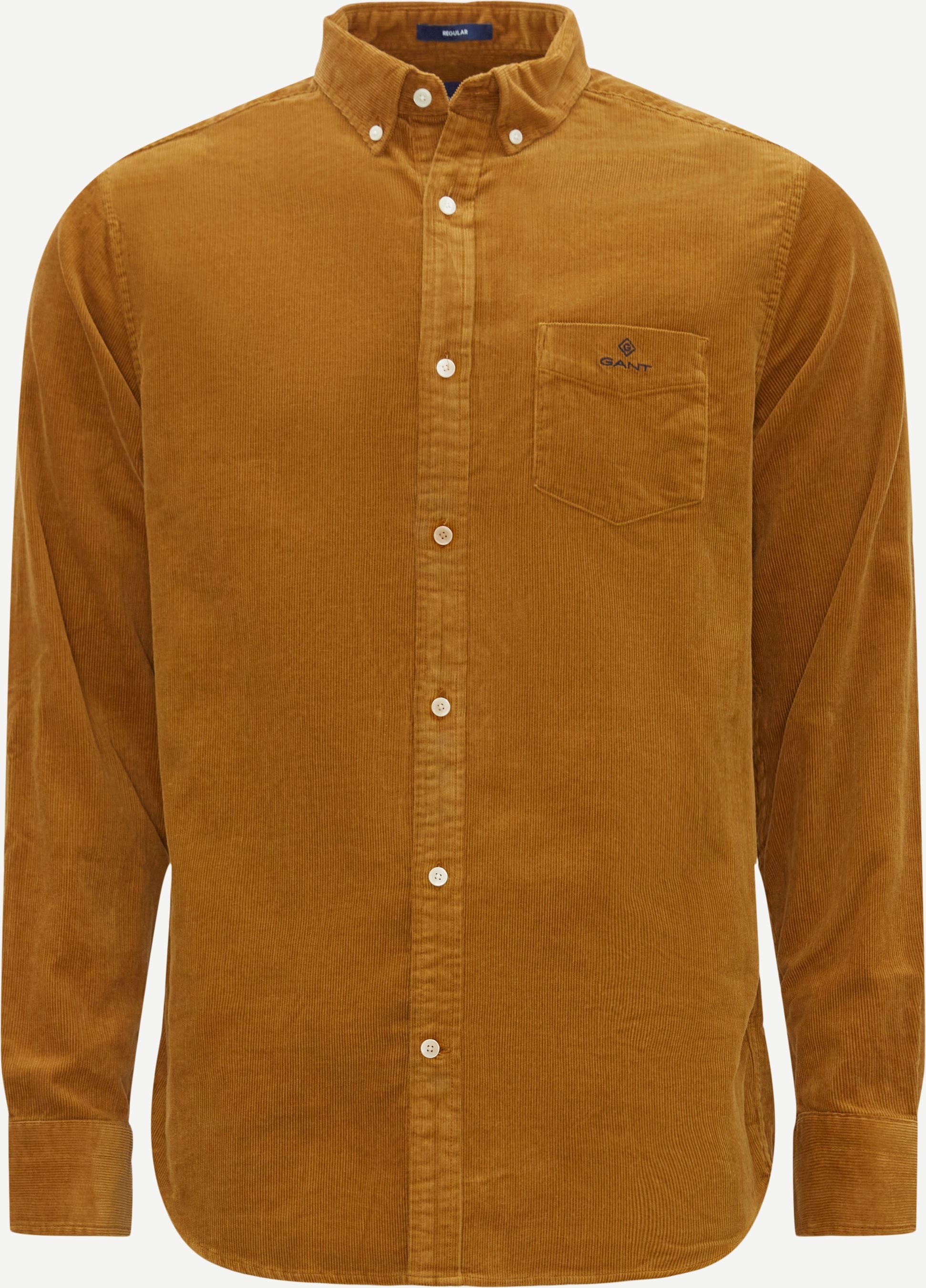 Gant Shirts D1. REG CORDUROY SHIRT BD 3017170 Brown