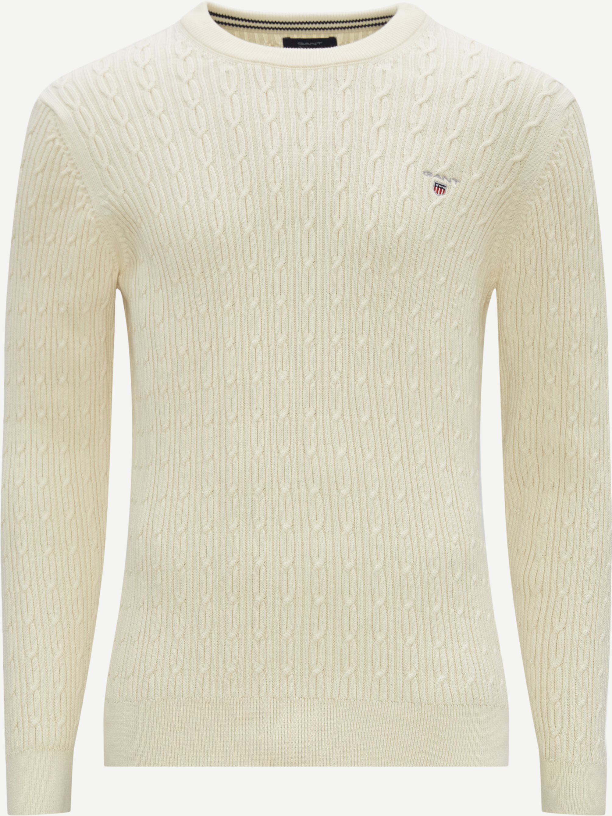 Gant Knitwear COTTON CABLE C-NECK 8030114 AW22 Sand