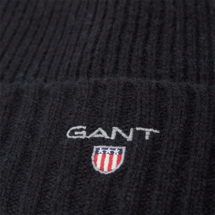 Gant Caps WOOL LINED BEANIE 9910000 AW22 BLACK