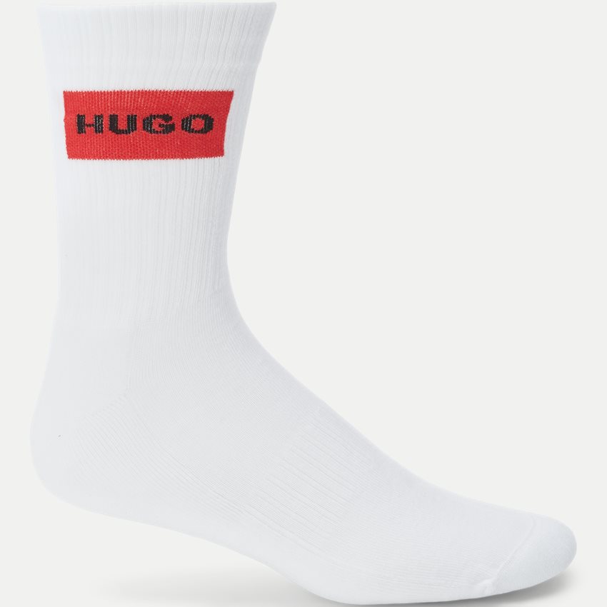 HUGO Socks 50510640 2P QS RIB LABEL HVID