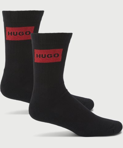 HUGO Socks 50468432 2P QS RIB LABEL Black