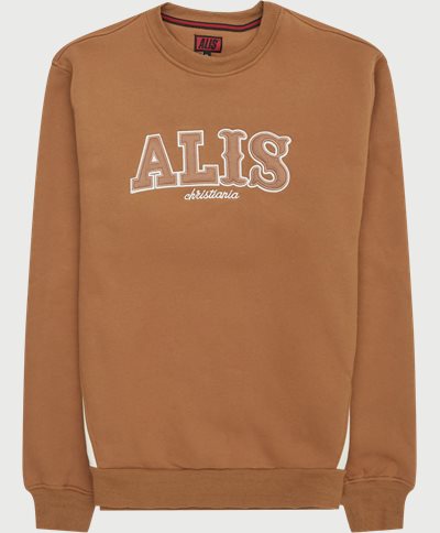 ALIS Sweatshirts DOUBLE TROUBLE CREWNECK AM2060 Brun