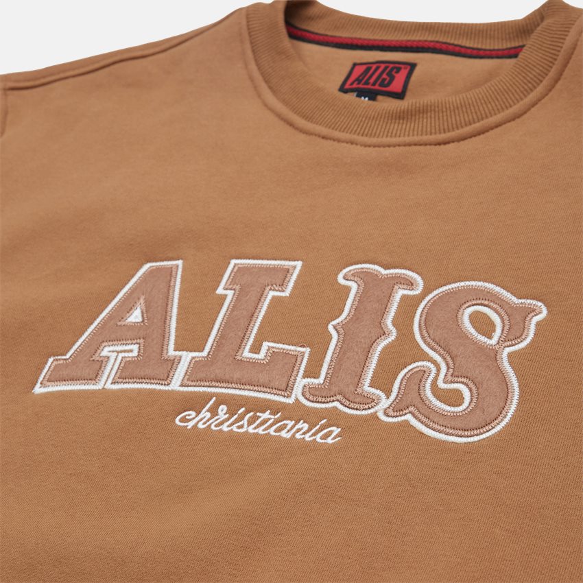 ALIS Sweatshirts DOUBLE TROUBLE CREWNECK AM2060 BRUN