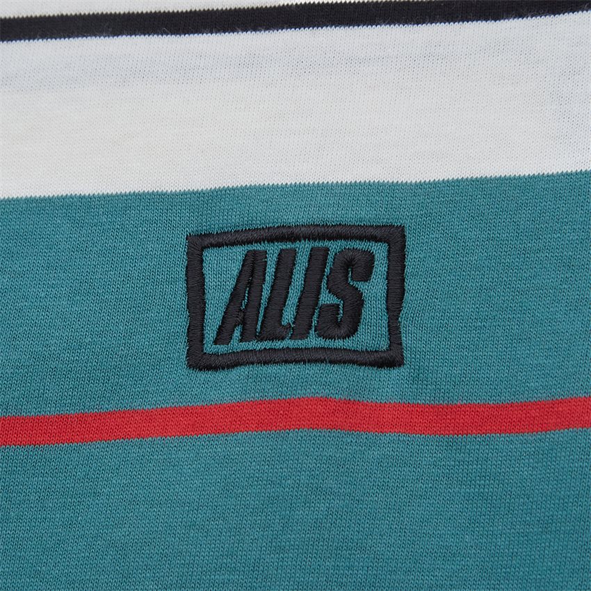 ALIS T-shirts STENCIL STRIPE T-SHIRT AM3064-221 GRØN