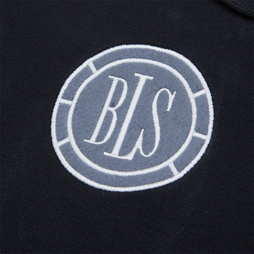 BLS Sweatshirts CHEST APPLIQUE 2 HOODIE 202208031 SORT