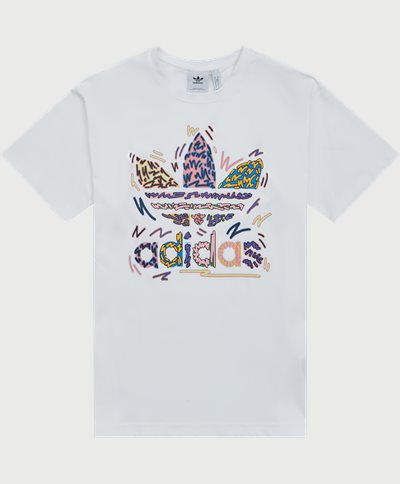 Adidas Originals T-shirts LOVEUNI TREF TEE HC3076 Vit