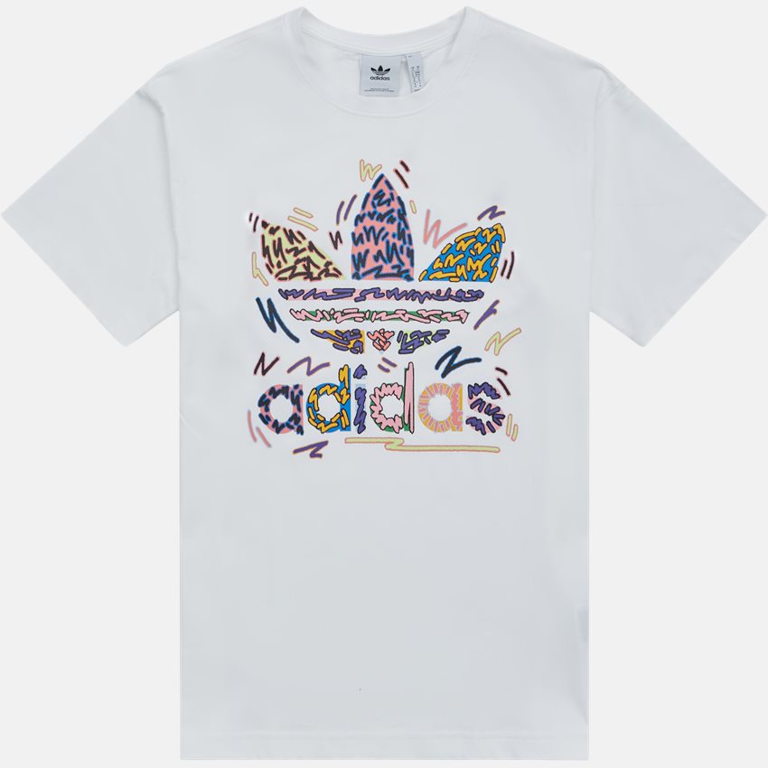 Adidas Originals T-shirts LOVEUNI TREF TEE HC3076 HVID