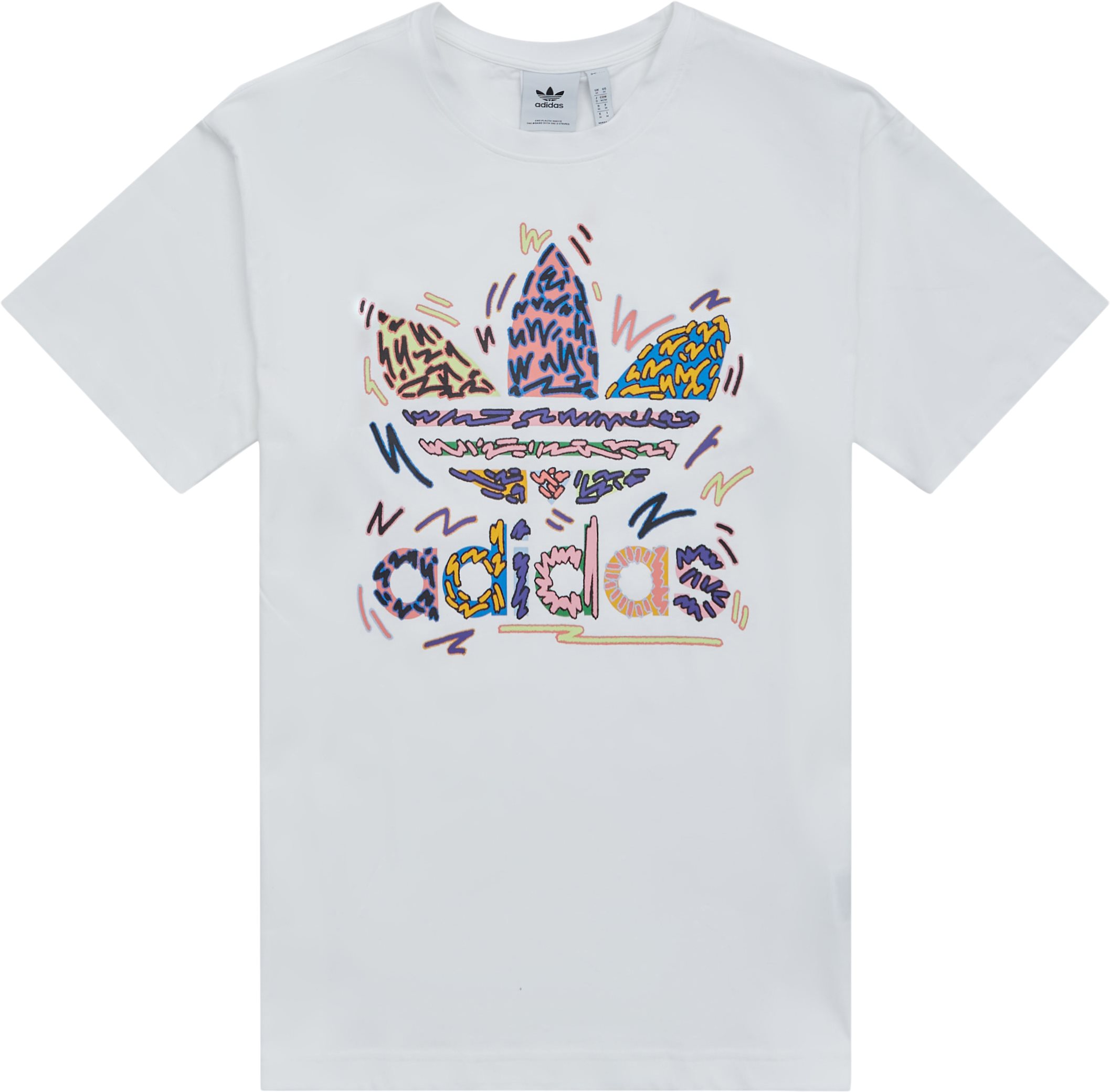 Adidas Originals T-shirts LOVEUNI TREF TEE HC3076 Vit