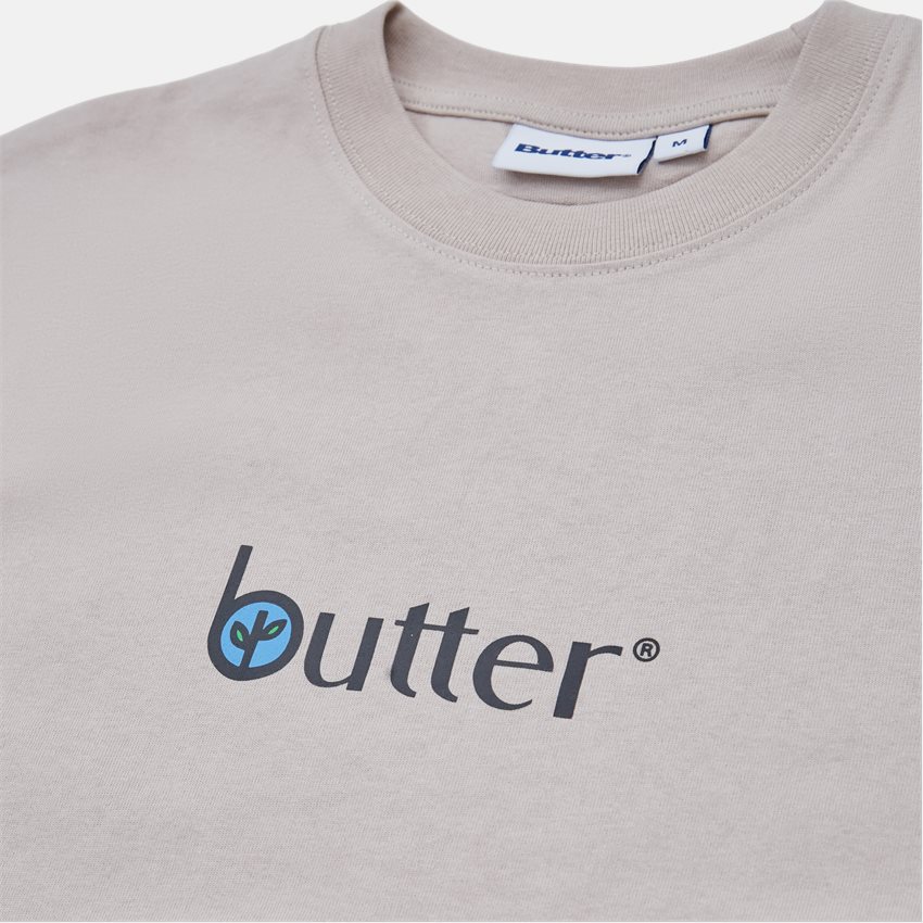 Butter Goods T-shirts LEAF CLASSIC LOGO TEE SAND