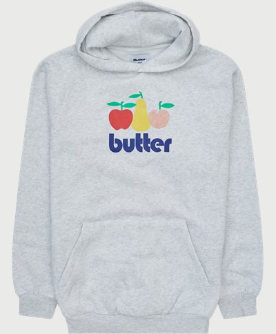 Butter Goods Sweatshirts ORCHARD PULLOVER HOOD Grey