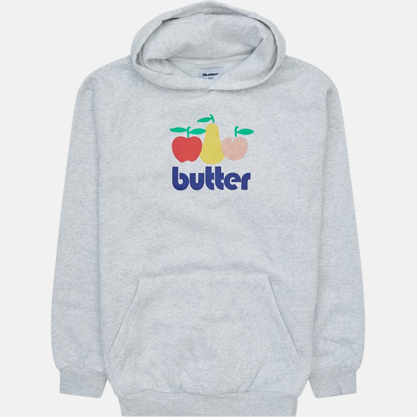 Butter Goods Sweatshirts ORCHARD PULLOVER HOOD GRÅ