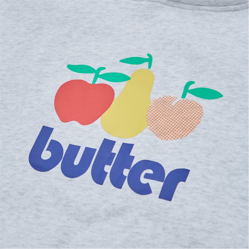 Butter Goods Sweatshirts ORCHARD PULLOVER HOOD GRÅ