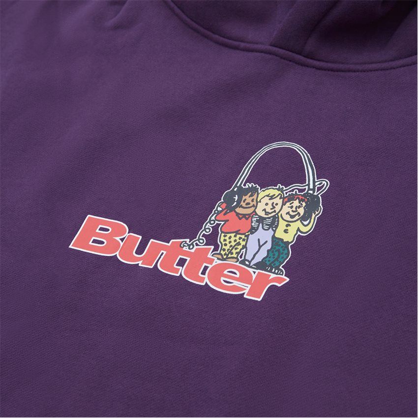 Butter Goods Sweatshirts HEADPHONES LOGO PULLOVER HOOD LILLA