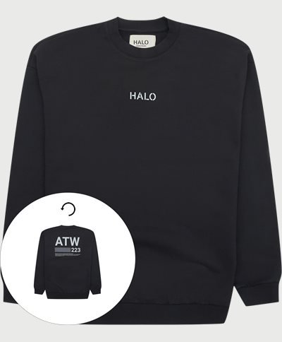 HALO Sweatshirts GRAPHIC CREW 610250 Sort