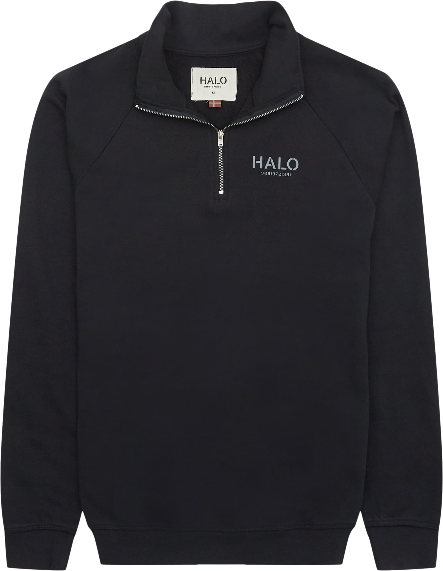 HALO Sweatshirts COTTON HALFZIP 610251 Black