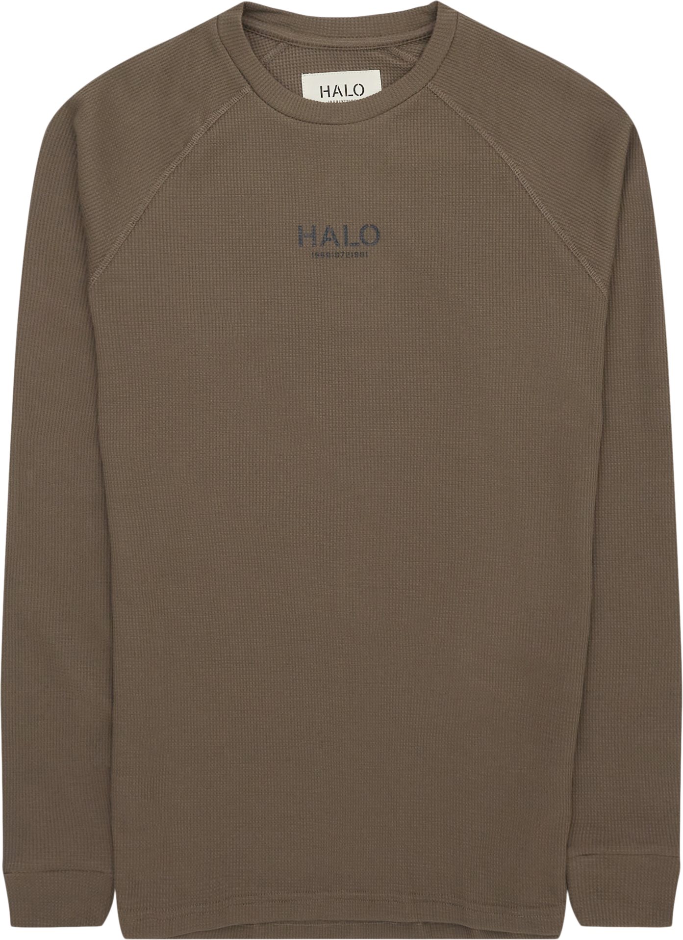 HALO T-shirts WAFFLE LS 610022 AW22 Army