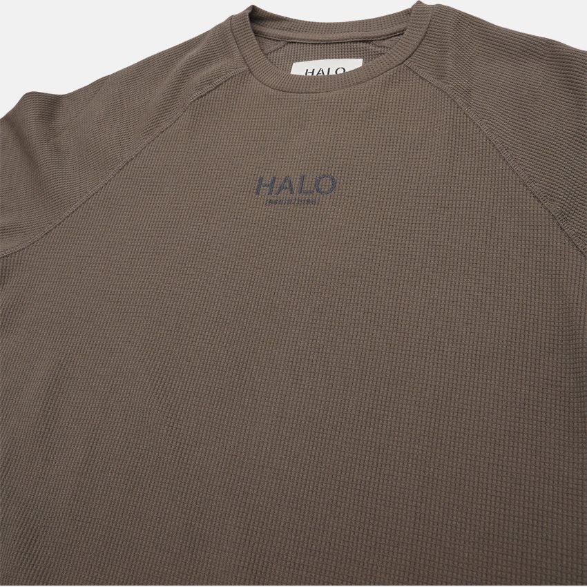 HALO T-shirts WAFFLE LS 610022 AW22 ARMY
