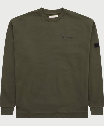 HALO Sweatshirts COTTON CREW 610061 AW22 Army