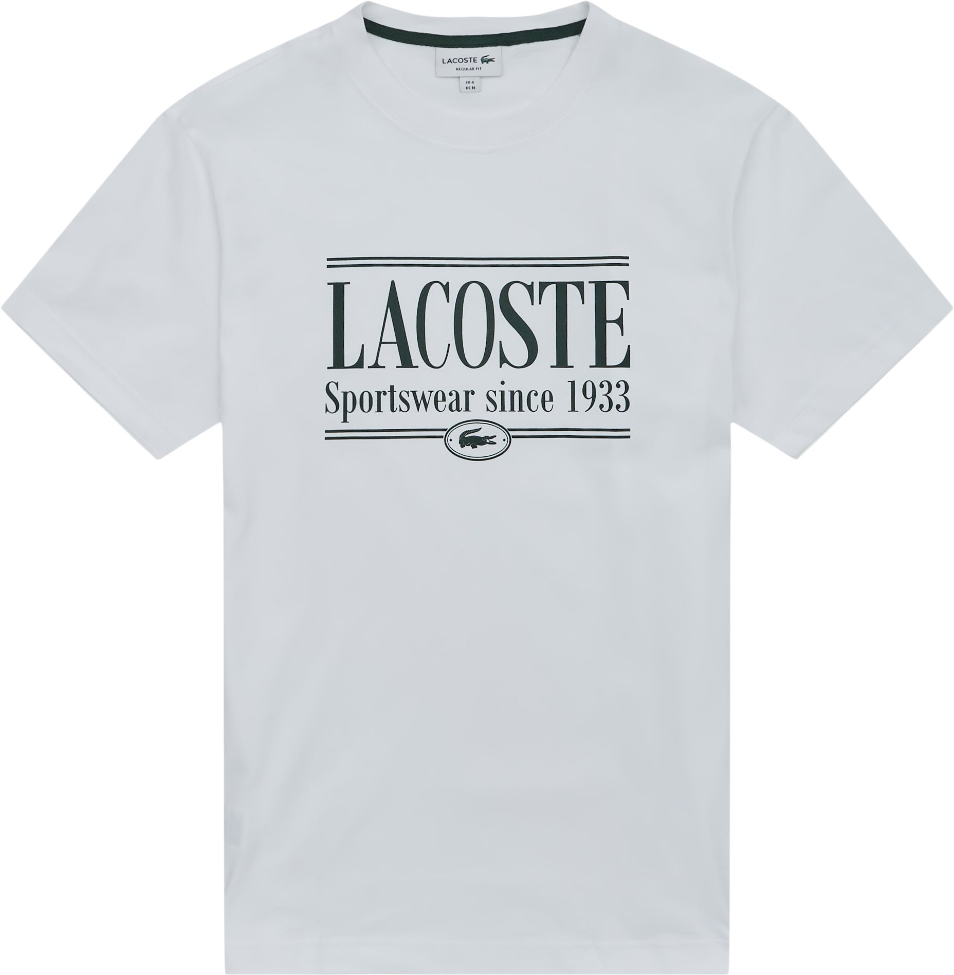 Lacoste T-shirts TH0322 Vit