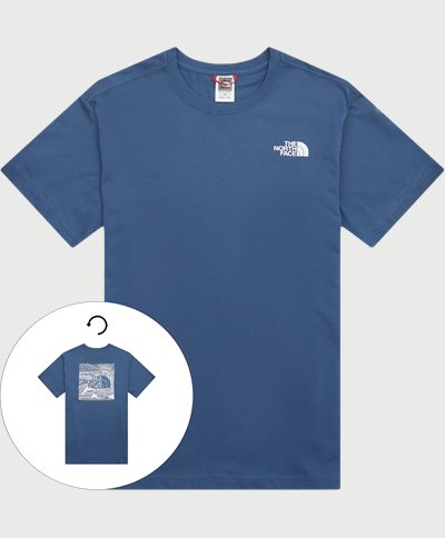 The North Face T-shirts SS RED BOX CELE NF0A7X1K Blå