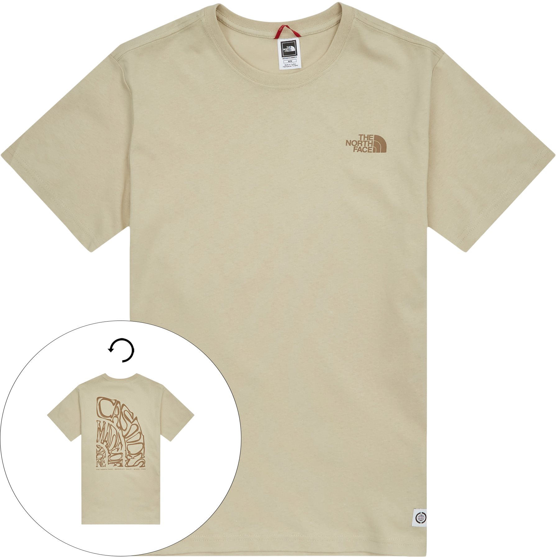 The North Face T-shirts RE-GRIND TEE NF0A7X2M3X4 Sand