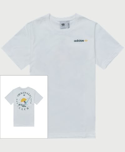 Adidas Originals T-shirts SAILING TEE HR7906 Hvid
