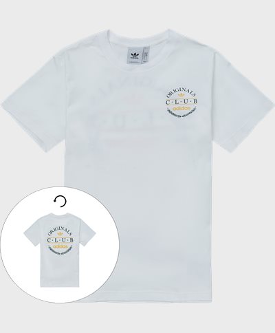 Adidas Originals T-shirts CLUB LOGO TEE HR78 Hvid