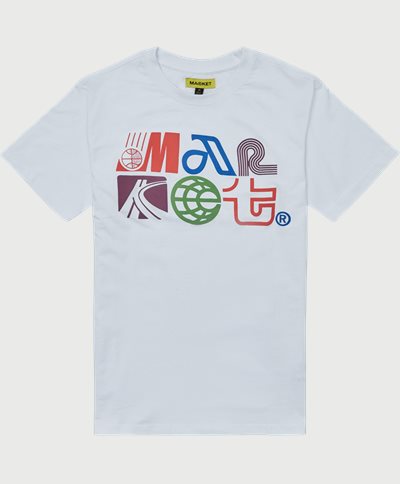 Market T-shirts MARKET AIR TRANSIT PUFF TEE Hvid