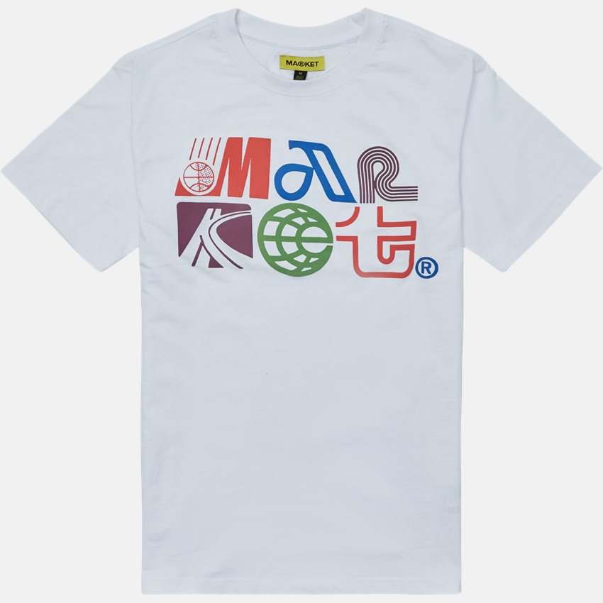 Market T-shirts MARKET AIR TRANSIT PUFF TEE WHITE